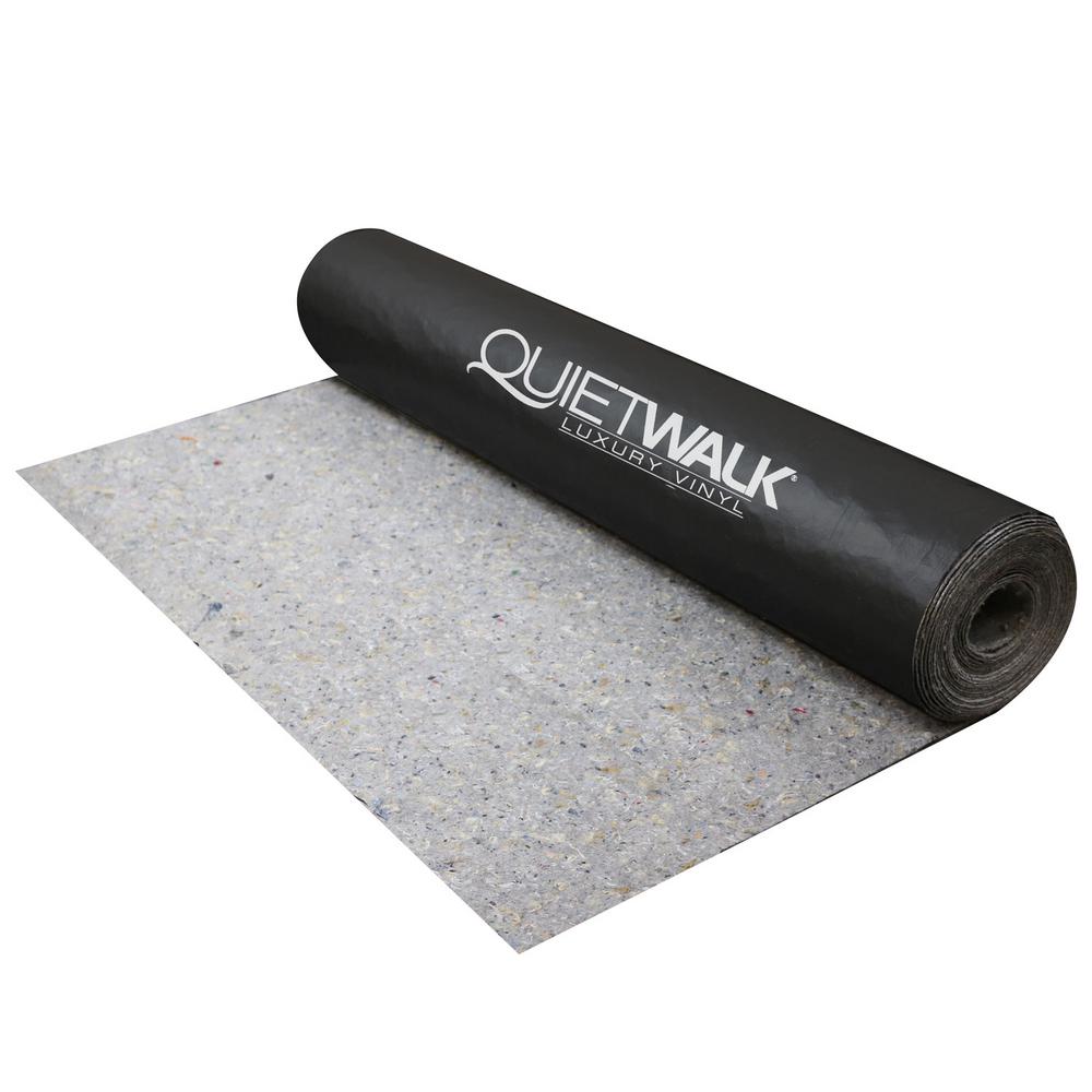 Quietwalk 100 Sq Ft X 3 Ft X 33 34 Ft X 1 16 In Acoustical Underlayment With Vapor Barrier For Luxury Vinyl Flooring