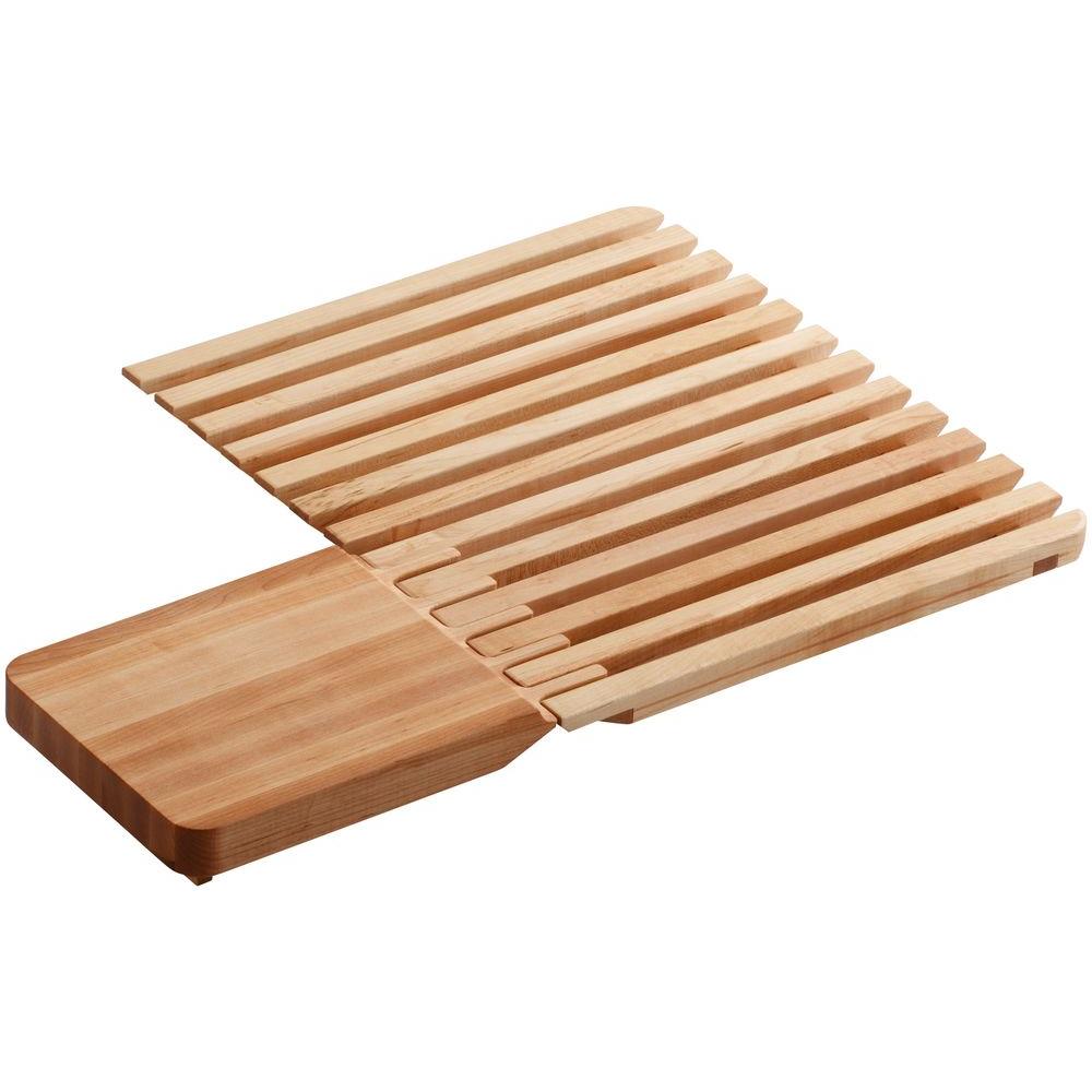 Kohler Epicurean 2 Piece Hardwood Cutting Board With Drain K Kohler Epicurean 2 Piece Hardwood Cutting Board With Drain