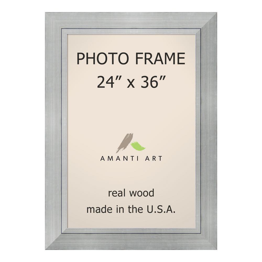 Amanti Art Romano 24 In X 36 Silver Picture Frame