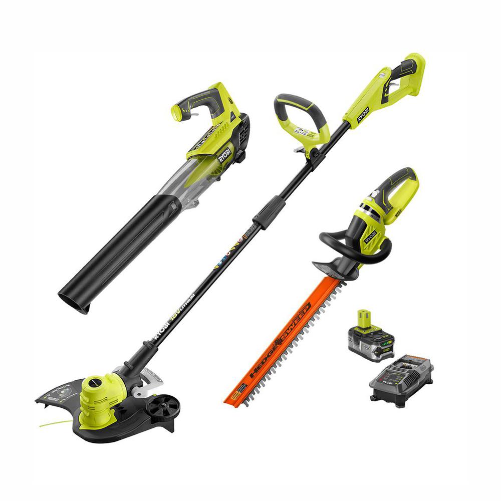 Ryobi One Plus Trimmers Outdoors The Home Depot