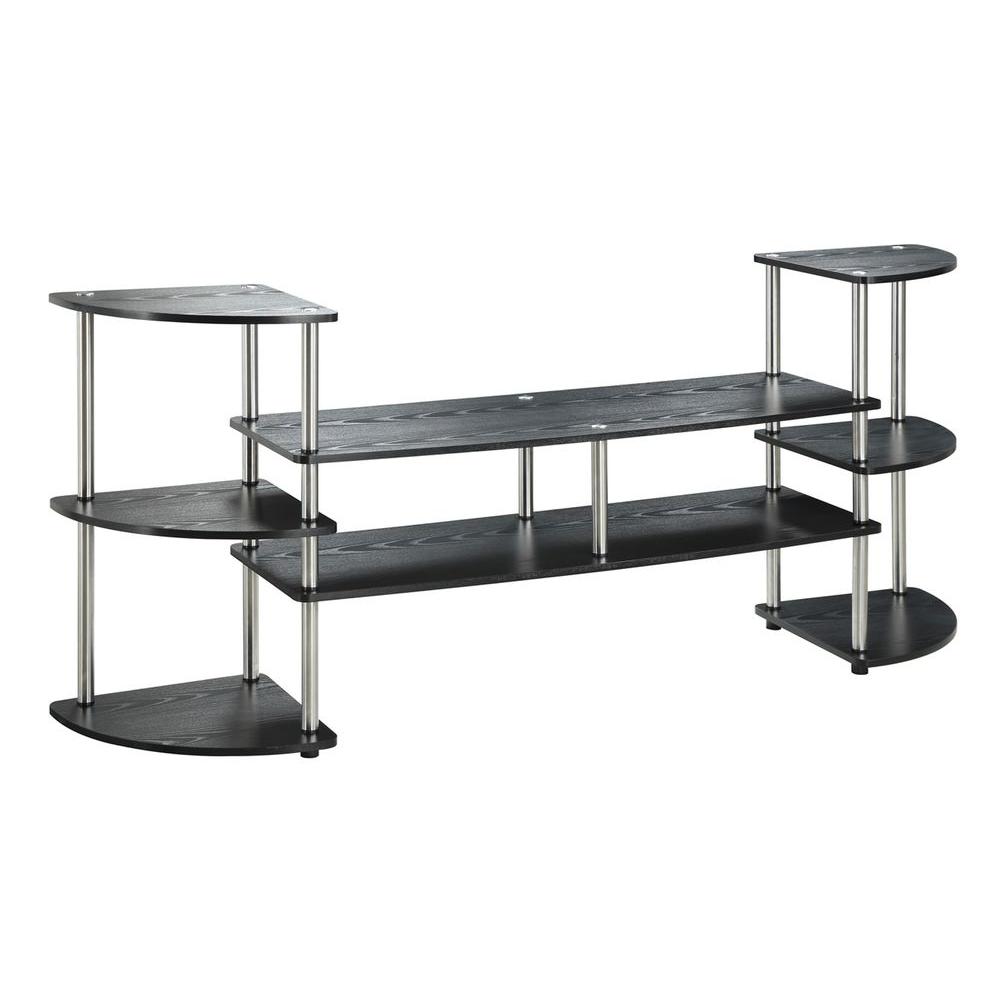 Designs2go Black Shelved Entertainment Center