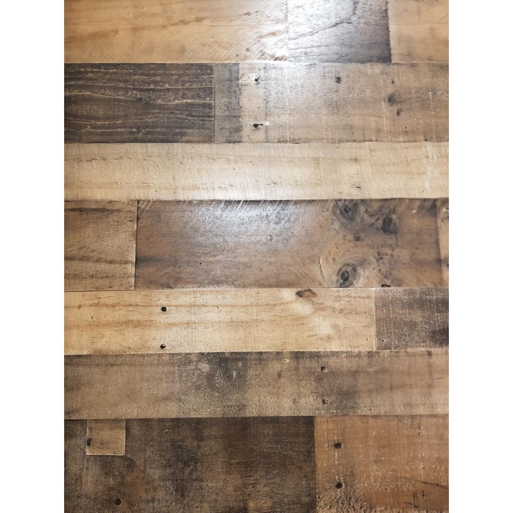 Woodgrain Millwork 3 5 Mm X 48 In 96 Authentic Pallet Mdf Panel 169822 The Home Depot - Half Wall Wood Paneling Home Depot