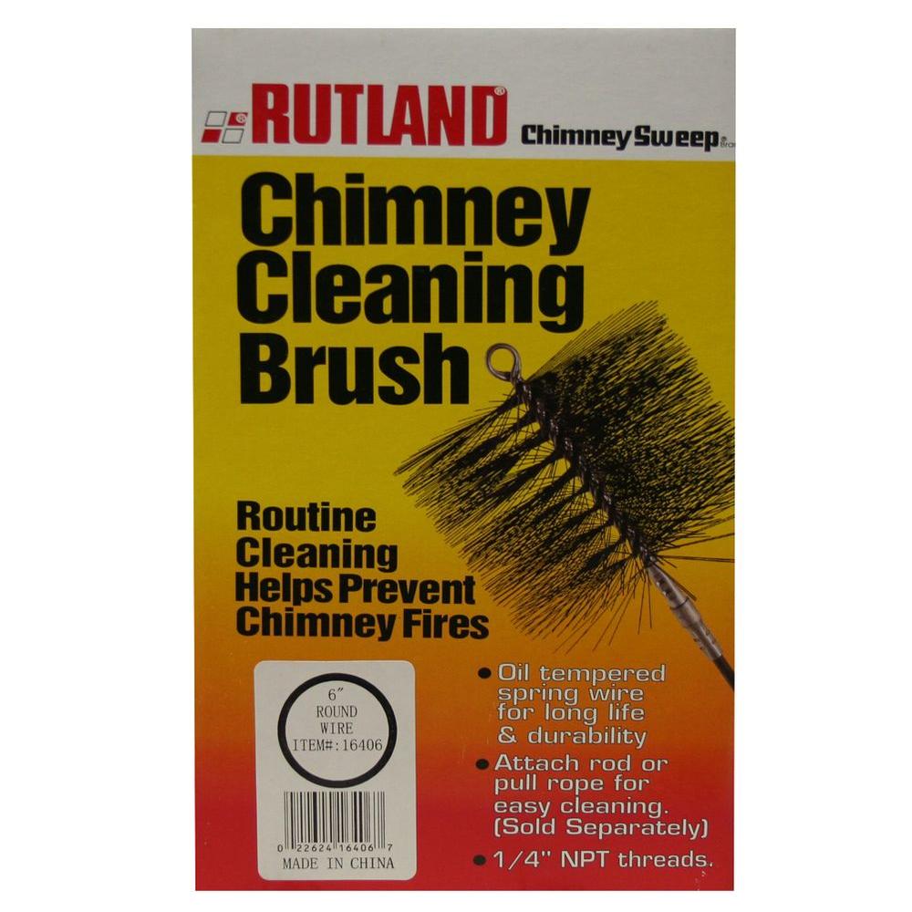 Rutland 6 in. Chimney Sweep Round Cleaning Poly Brush-16906 - The ...