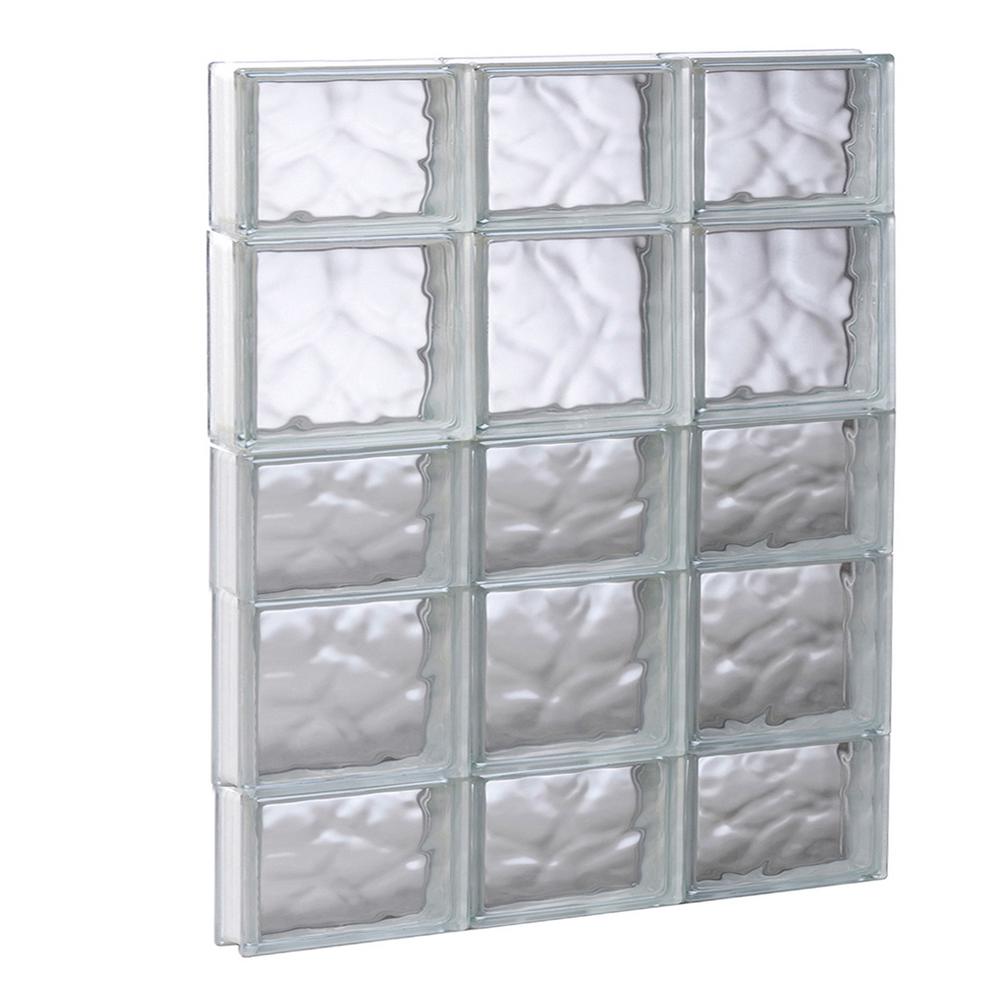 Clearly Secure 23 25 In X 32 75 3 125 Frameless Wave Clearly Secure 23 25 In X 32 75 3 125 Frameless Wave Pattern