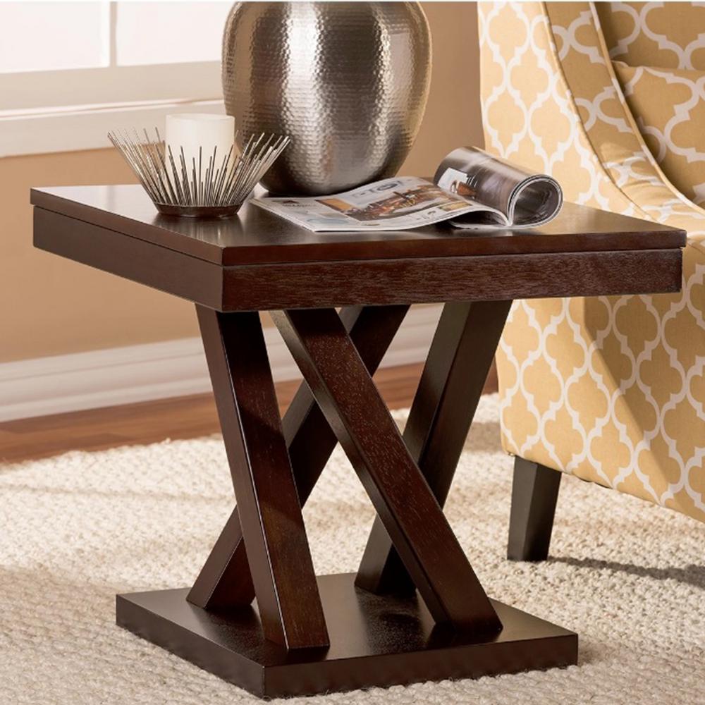 Baxton Studio Everdon Dark Brown End Table 28862 4969 Hd - Baxton Studio Everdon Dark Brown Coffee Table Baxton Studio Everdon Dark Brown End Table 28862 4969 Hd - Baxton Studio Everdon Dark Brown Coffee Table