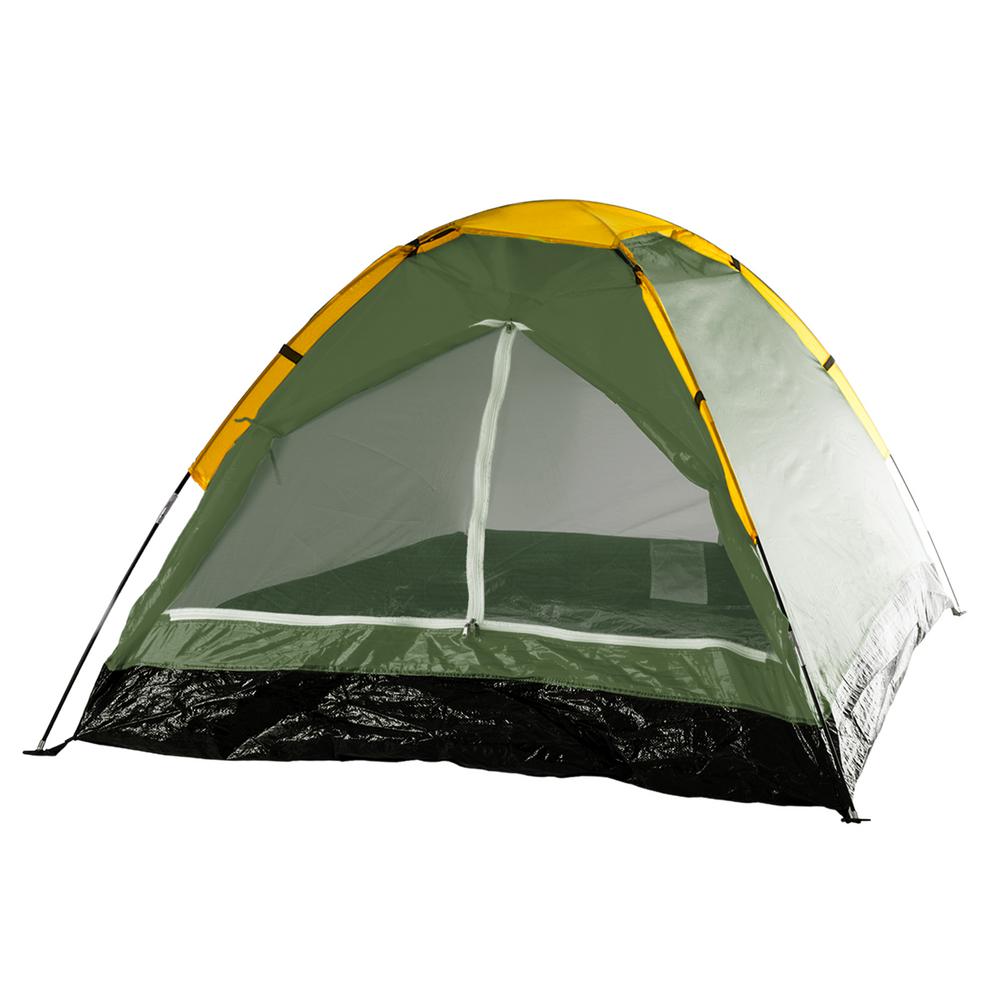 Wakeman Outdoors 2 Person Leafy Green Happy Camper Tent M470010