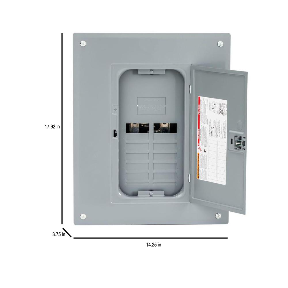 Load Center 125 Amp 12 Space 24 Circuit Indoor Main Lug Breaker Panel Eaton Br Electrical Equipment Supplies Electrical Boxes Panels Boards