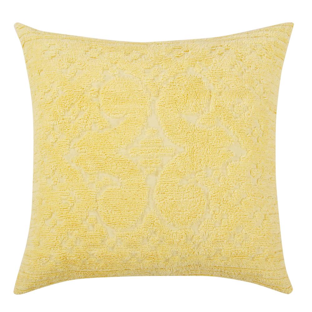 Better Trends Ashton 26 In X 26 In Euro Yellow Sham Ss