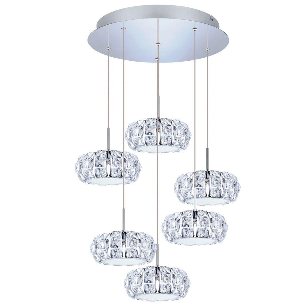 Crystal Daylight Pendant Lights Lighting The Home Depot