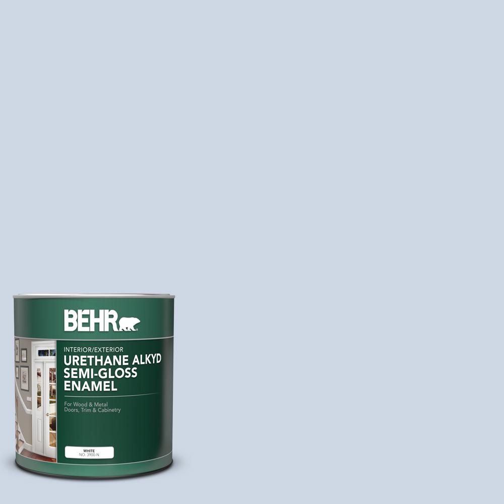 Behr Ultra 8 Oz Icc 35 Blue Reflection Matte Interior Exterior Paint And Primer In One Sample Ul016 The Home Depot