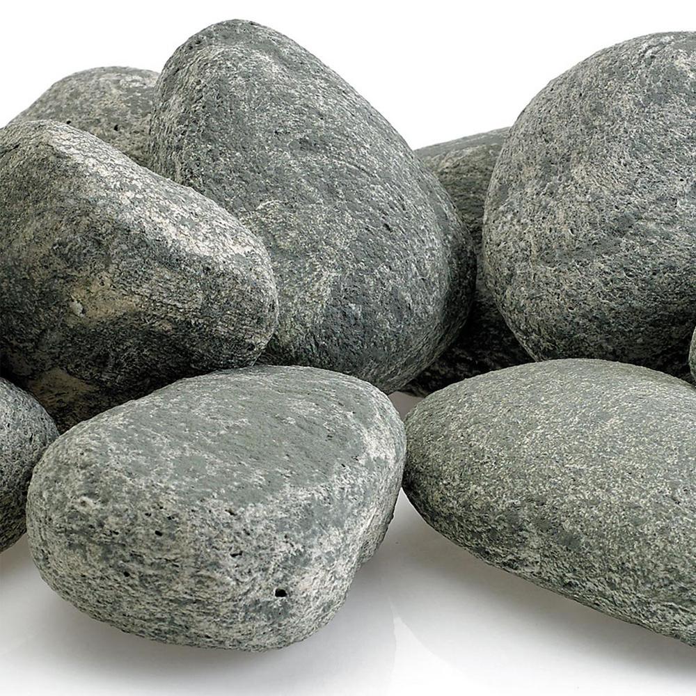 American Fire Glass Cape Gray Lite Stones 15 Stone Set Includes