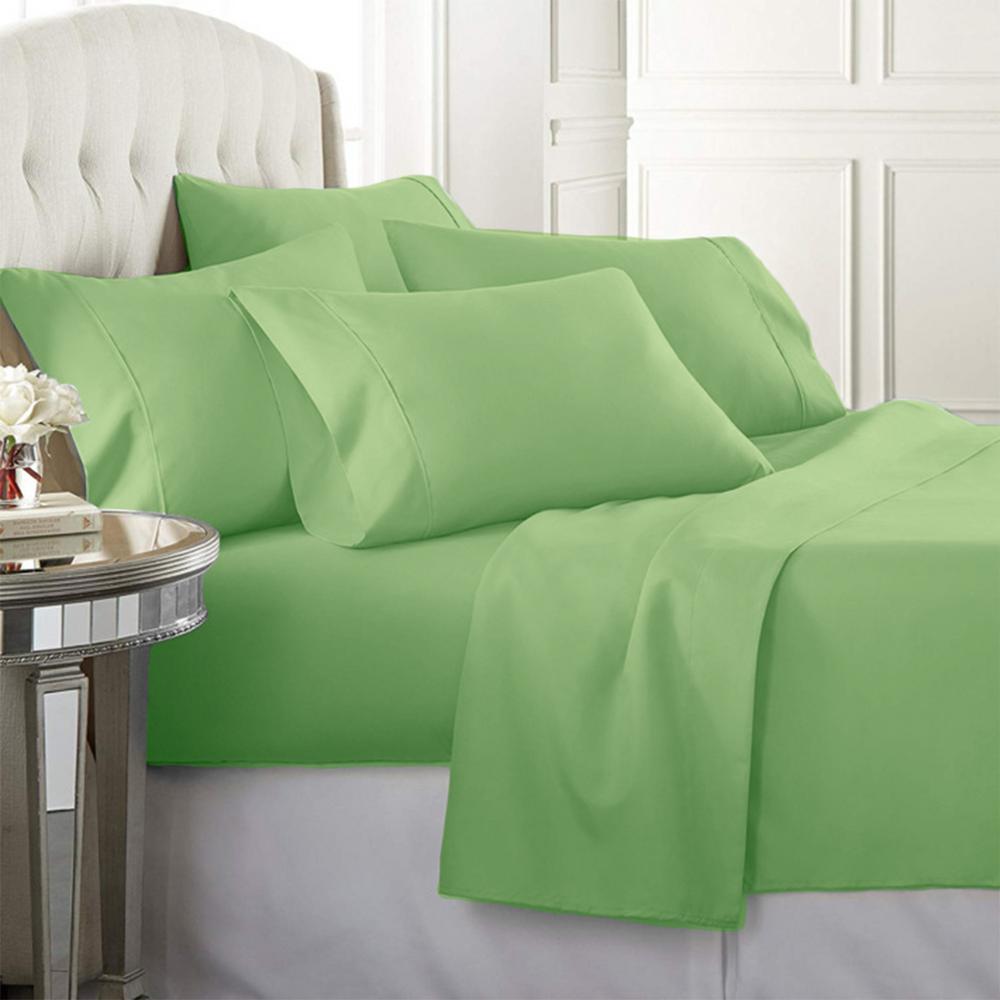 mint green fitted crib sheets size