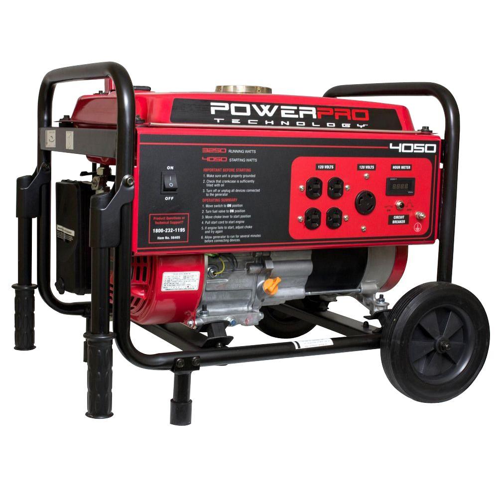 Power Pro Technology 3,250Watt Gasoline Powered Portable Generator