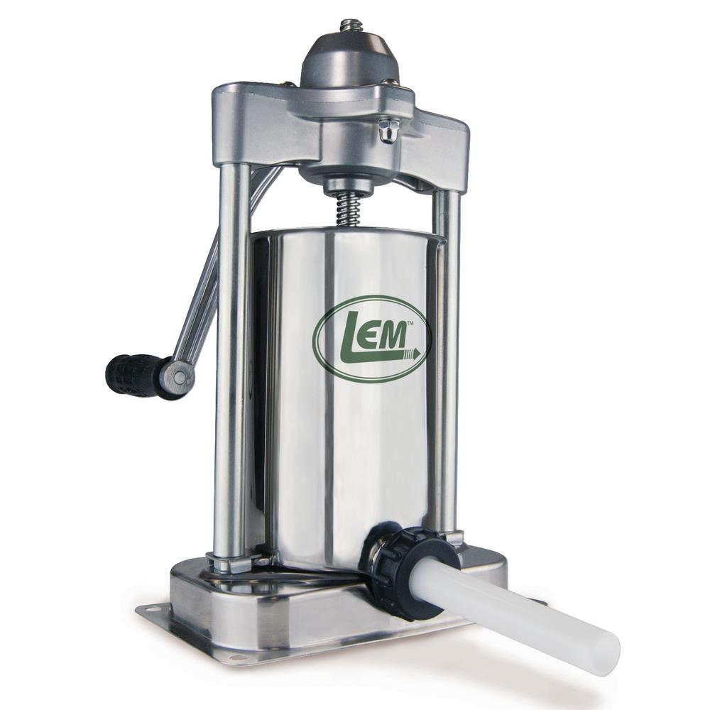 LEM 5 lb. Stainless Steel Vertical Stuffer1606 The Home Depot