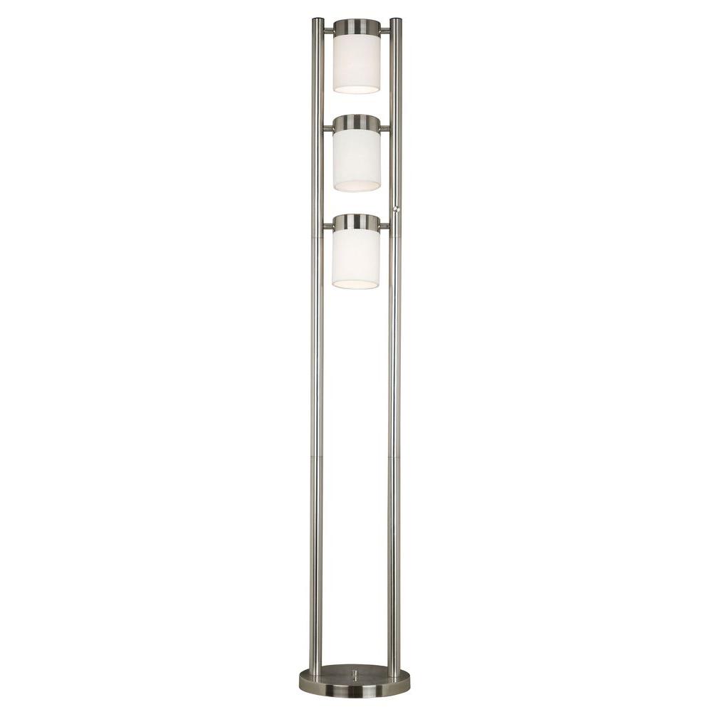 Kenroy Home Matinee 66 In Brushes Steel Floor Lamp 21001bs The Kenroy Home Matinee 66 In Brushes Steel Floor Lamp