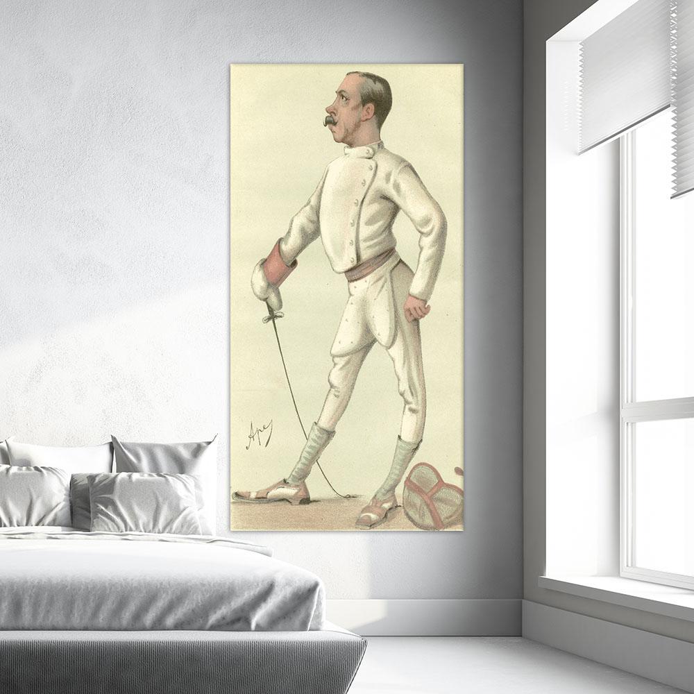 Giant Art 48 In X 84 In Vanity Fair Fencing By Spy Canvas Wall Art Wag31128a7 The Home Depot