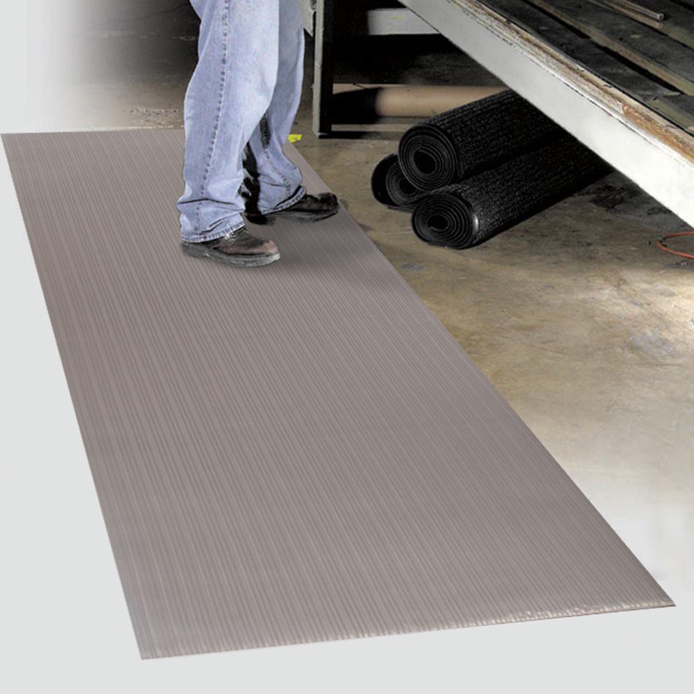 Apache Mills Soft Foot Standard Emboss Gray 26 In X 50 Ft Foam