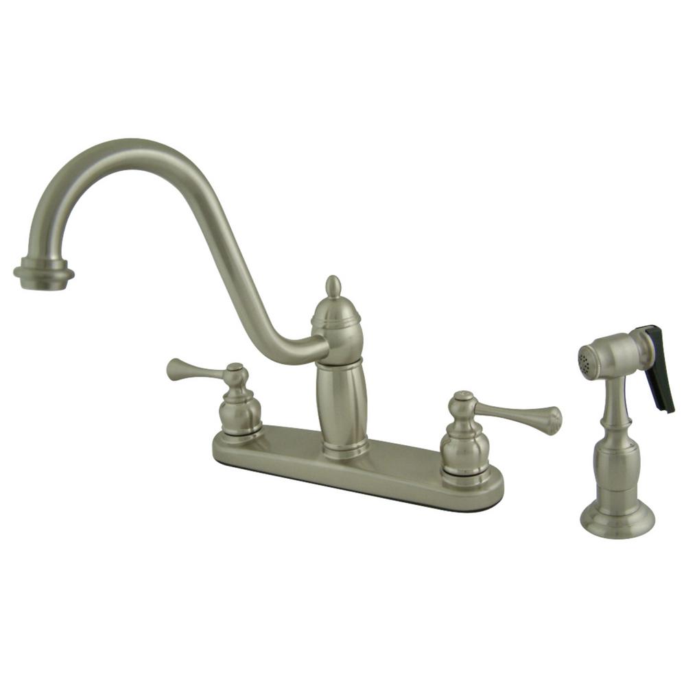 Kingston Brass Heritage 2-Handle Standard Kitchen Faucet ...