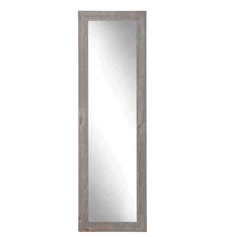 BrandtWorks Urban Frontier Barn Wood Slim Floor MirrorBM41Thin The