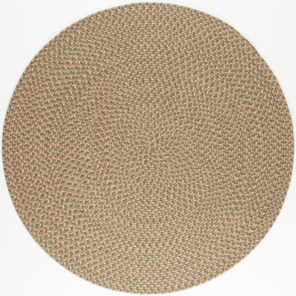 Rhody Rug Westport Basil Tweed 10 ft. x 10 ft. Round Indoor/Outdoor