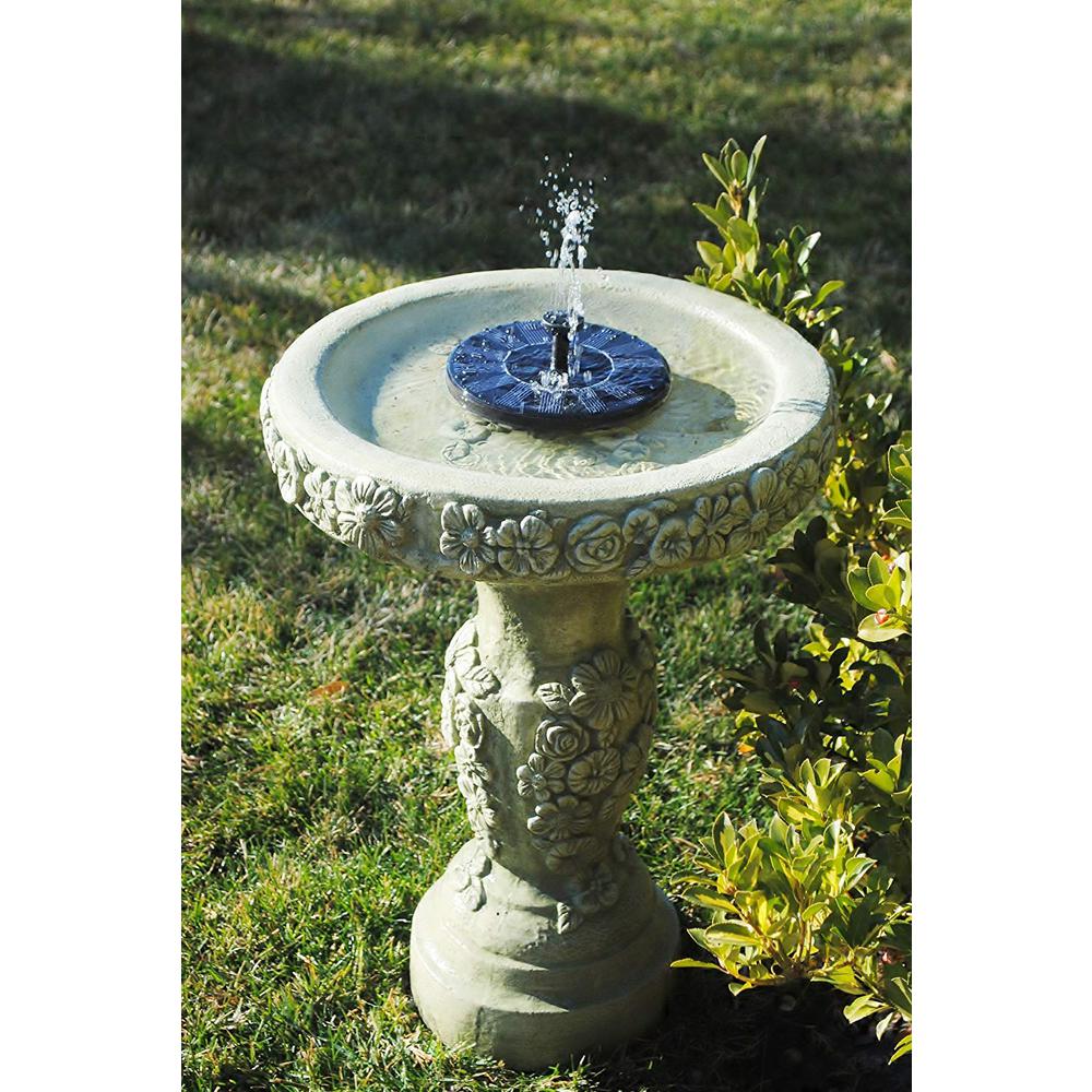 Solarrific Solar Powered Floating Fountain For Birdbath Or Pond G3033 The Home Depot