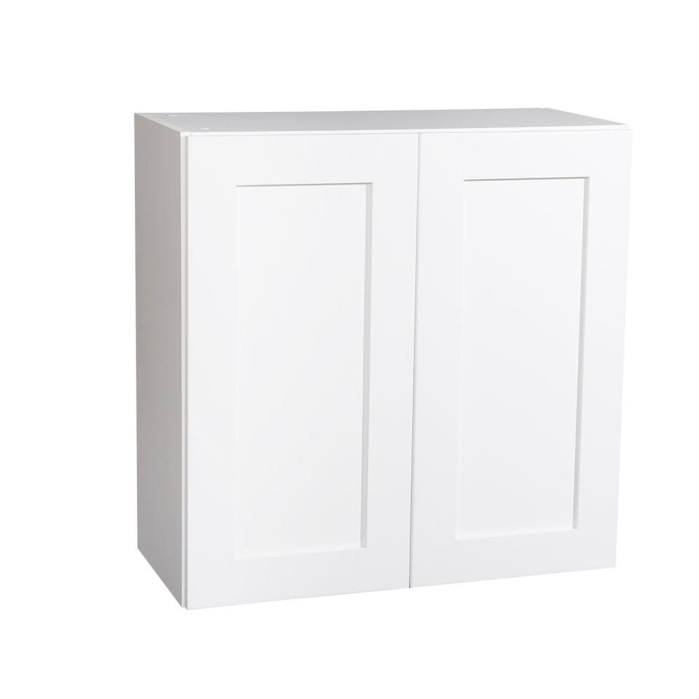 Krosswood Doors Ready To Emble 27x30x13 In Shaker 2 Door Wall Krosswood Doors Ready To Emble 27x30x13 In Shaker 2 Door Wall Cabinet White With
