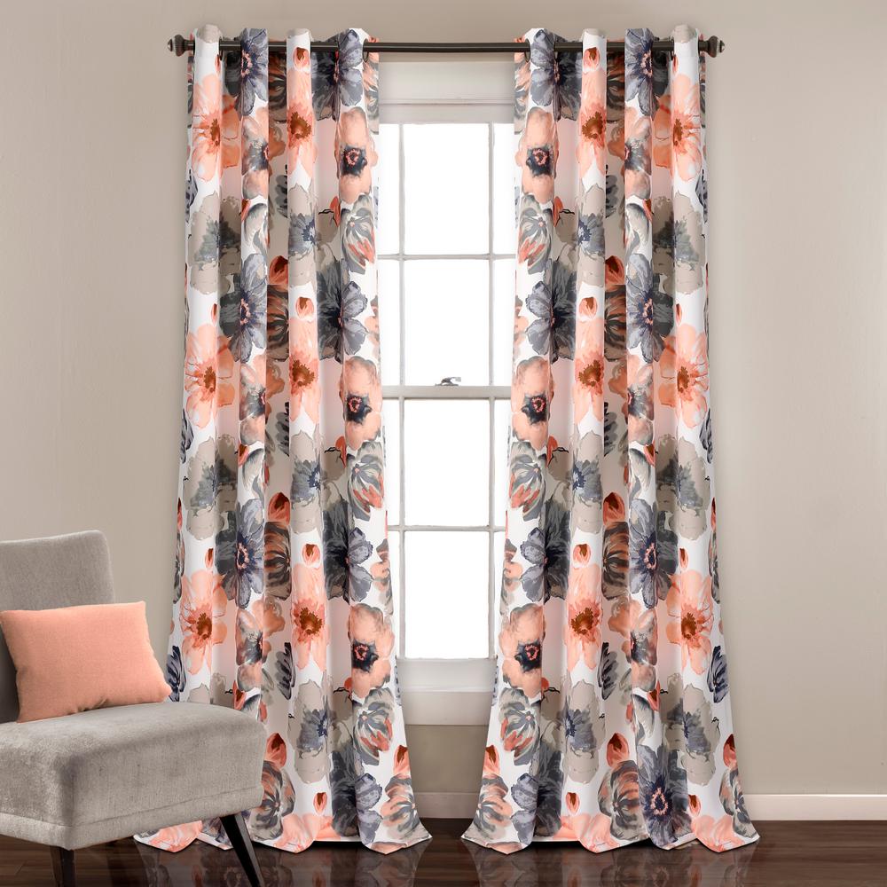 Coral Room Darkening Curtains Curtains Drapes The Home Depot