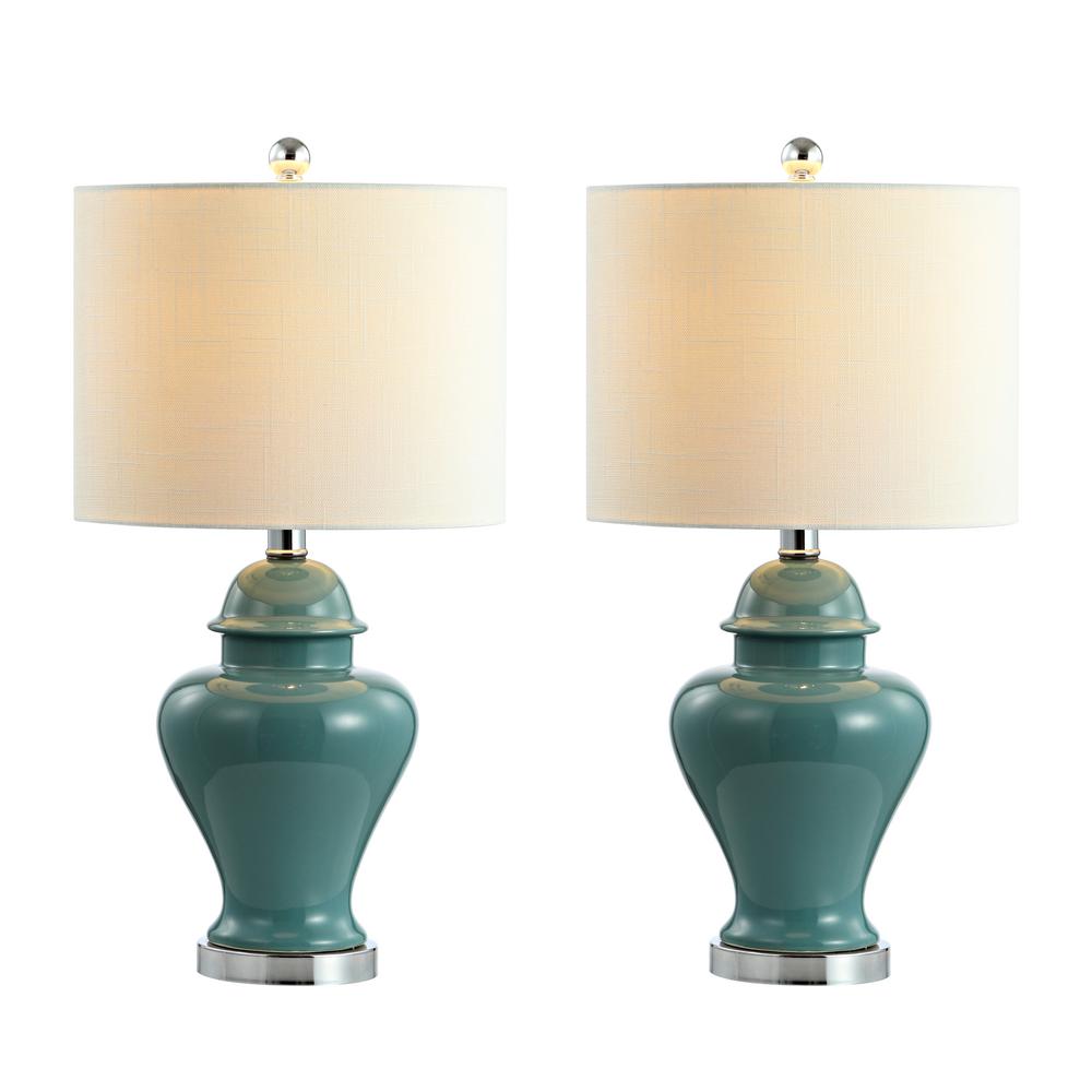 jade green table lamps