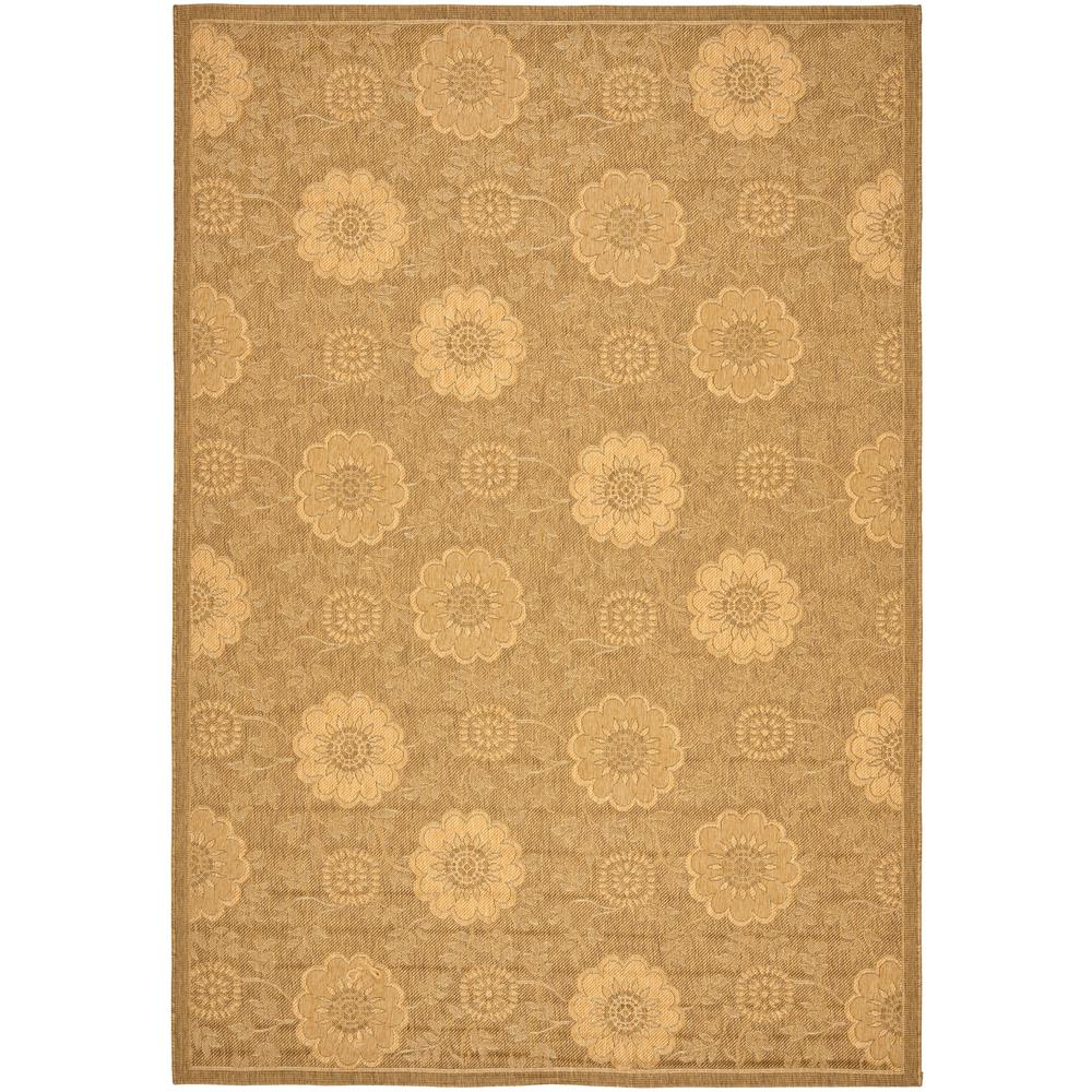 Safavieh Courtyard Gold/Natural 5 ft. x 8 ft. Indoor/Outdoor Area Rug