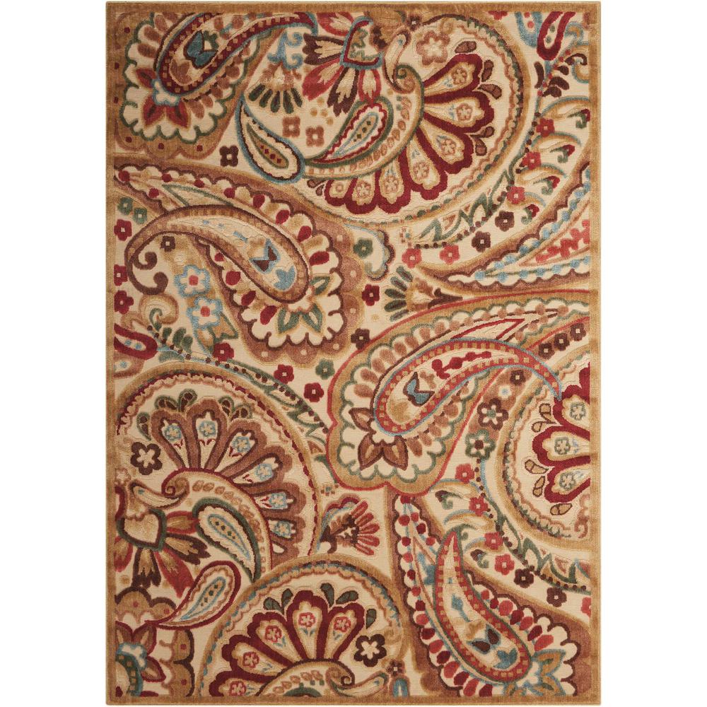 Nourison Graphic Illusions Light Multicolor 5 Ft X 7 Area Rug