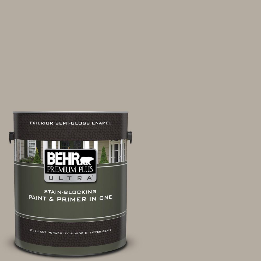 Behr Premium Plus Ultra 1 Gal Ul260 8 Perfect Taupe Semi Gloss Ul260 8 Perfect Taupe Semi Gloss