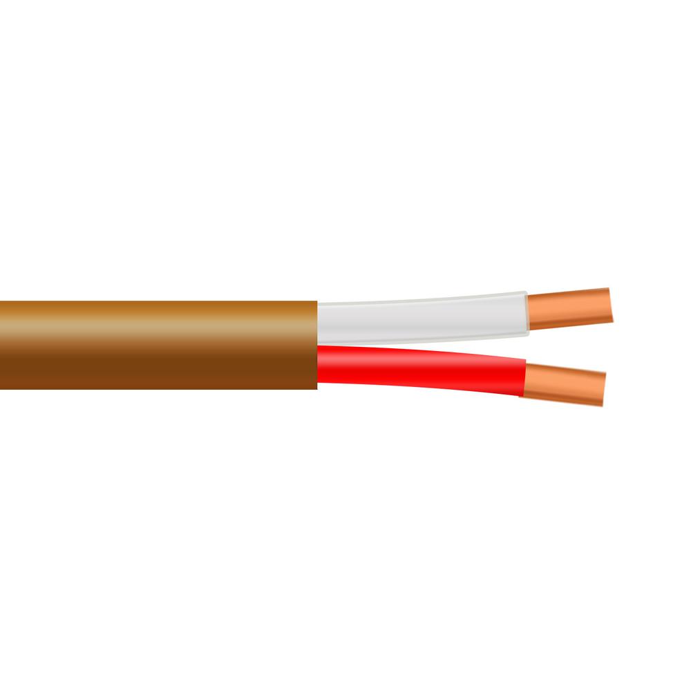 Syston Cable Technology 500 ft. 18/2 Solid BC CMR/CL2R Brown Thermostat