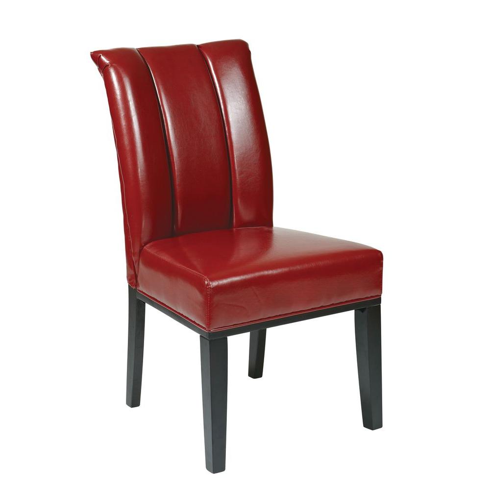 Ospdesigns Cream Eco Leather Parsons Dining Chair Met89cm The Home This Review Is From Crimson Red Eco Leather Parsons Dining Chair
