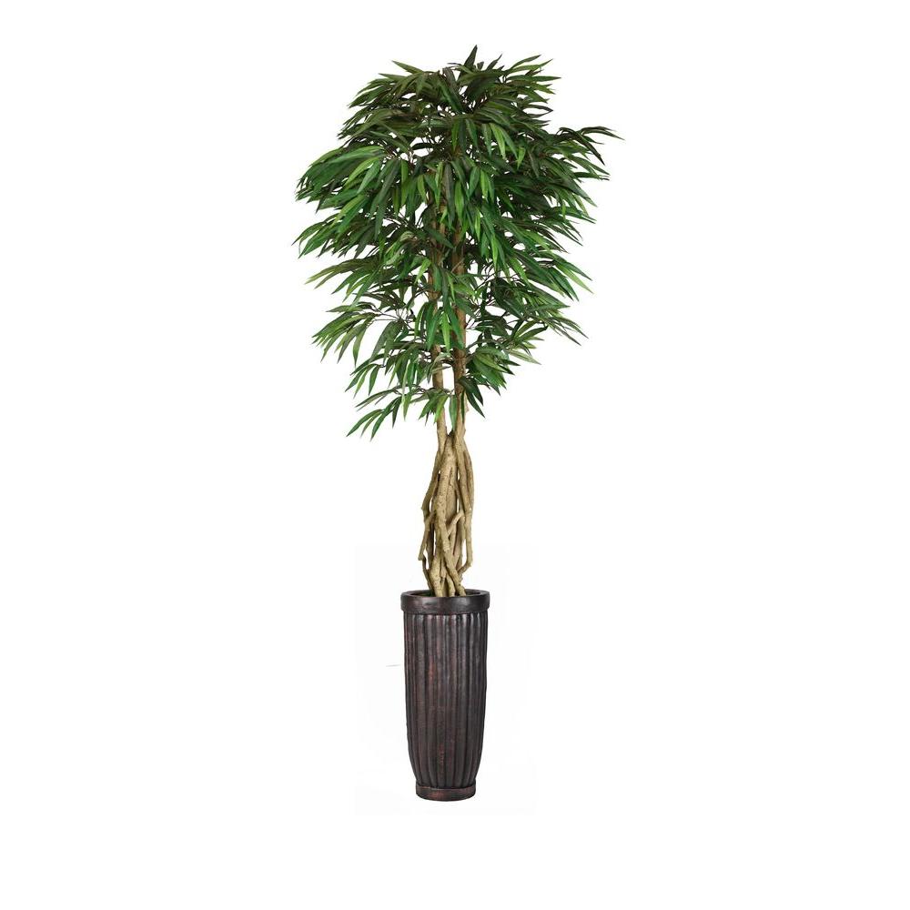 Blacks Artificial Plants Flowers Home Decor The Depot Tall Willow Ficus With Multiple Trunks In Planter