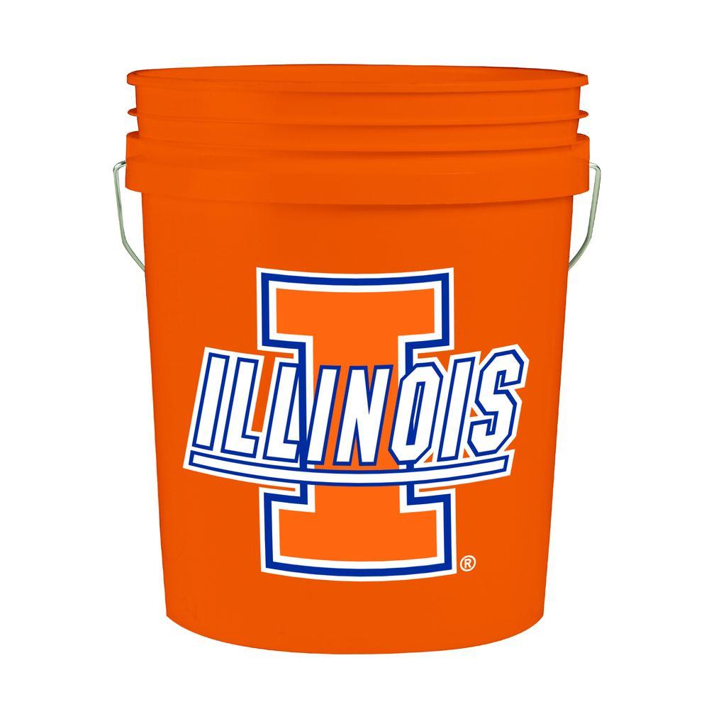 Illinois 5-Gal. College Bucket-2840912 - The Home Depot