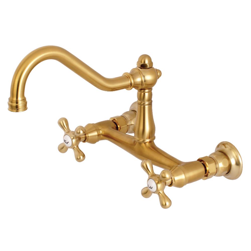 Kingston Brass Vintage 2Handle Wall Mount Bathroom Faucet