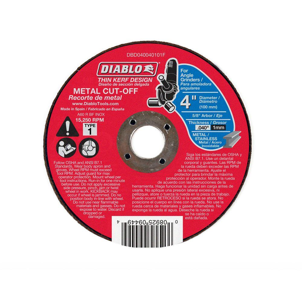 4 metal cutting disc