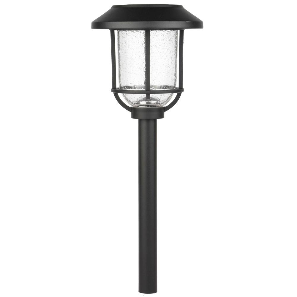 Hampton Bay 14 Lumens Solar Black Led Metal And Glass Of Led Pathway Lights Hampton Bay Hampton Bay 14 Lumens Solar Black Led Metal And Glass Of Led Pathway Lights Hampton Bay
