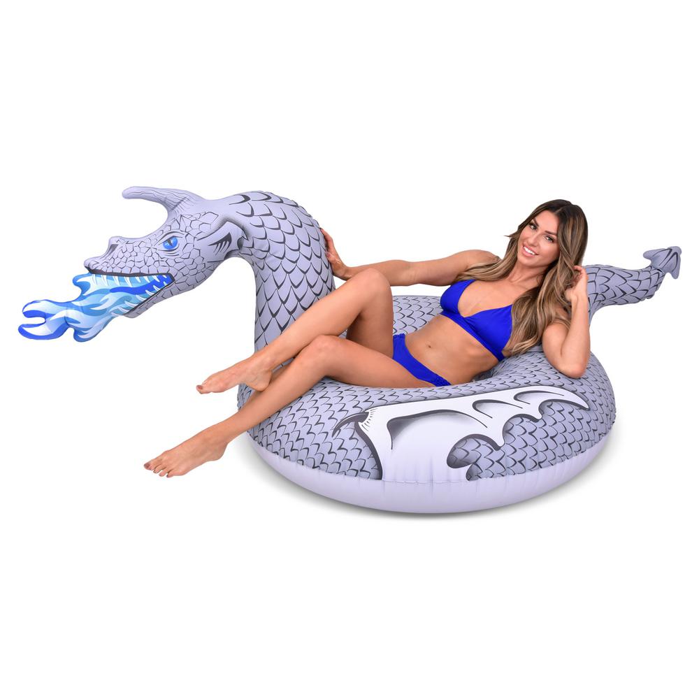 Summer Pool Floats Fire & Ice Dragons Inflatable Lake Beach Raft Party Float NEW