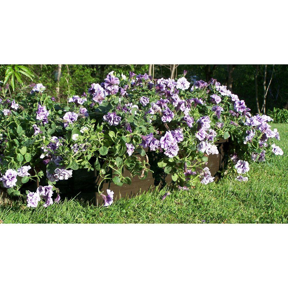 Deck Planter 36 in.x 15 in. Earth Brown Resin Thick Walls