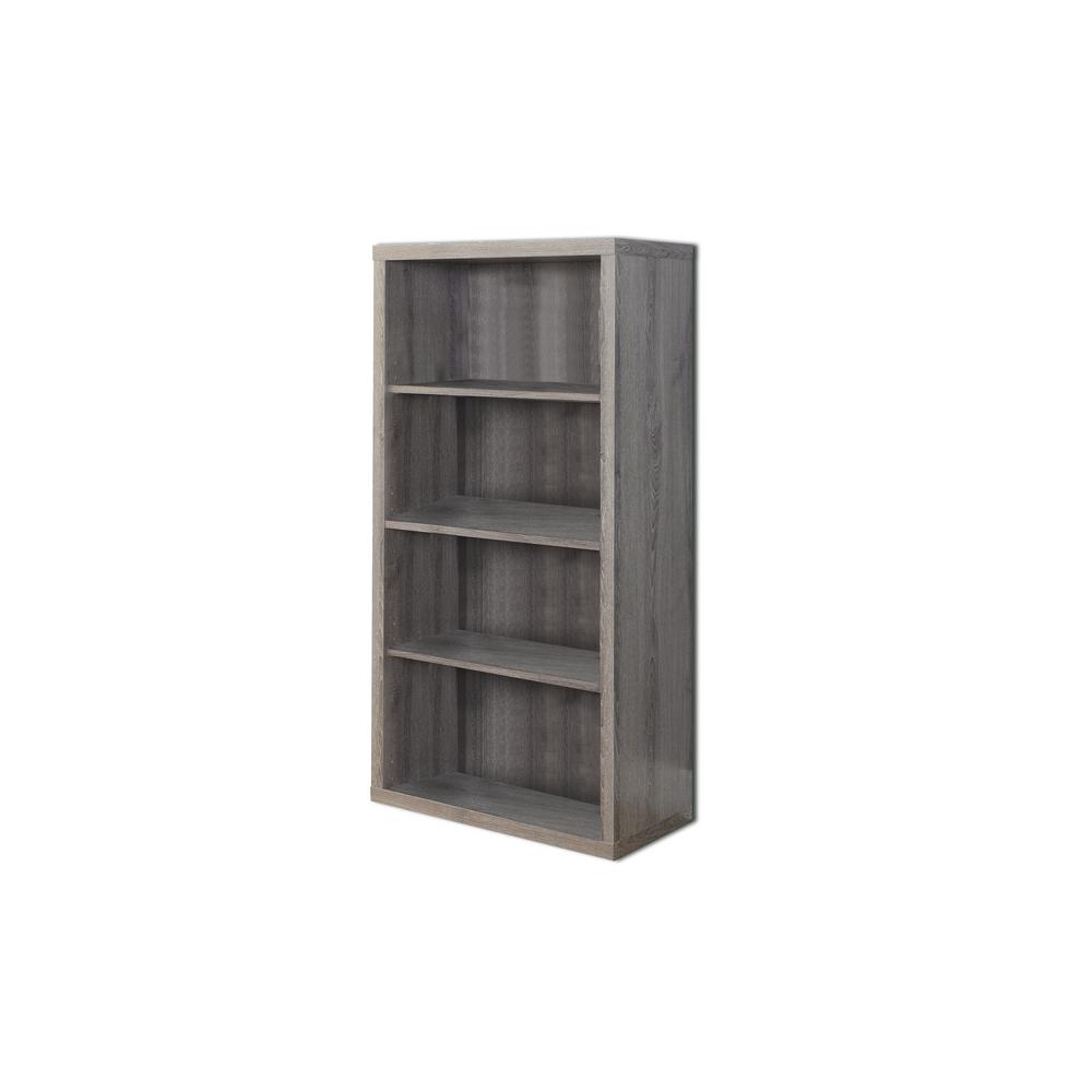 Dark Taupe Adjule Open Bookcase