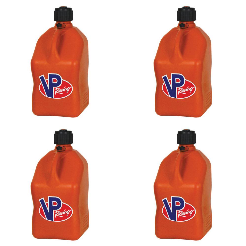 VP Racing 5 Gal. Motorsport Racing Liquid Utility Jug Can, Orange (4Pack)4 x 3572 The Home Depot