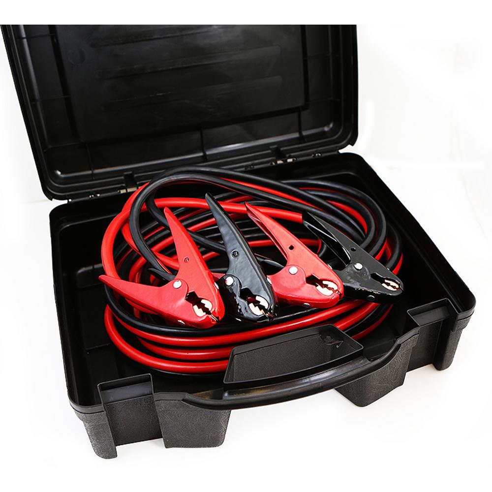thumbnail image 2 of Motor-1 20-Foot 2 Gauge Heavy Duty Jumper Cables With Storage Bag – 600AMP, Copper Clad Aluminum 2 of 6