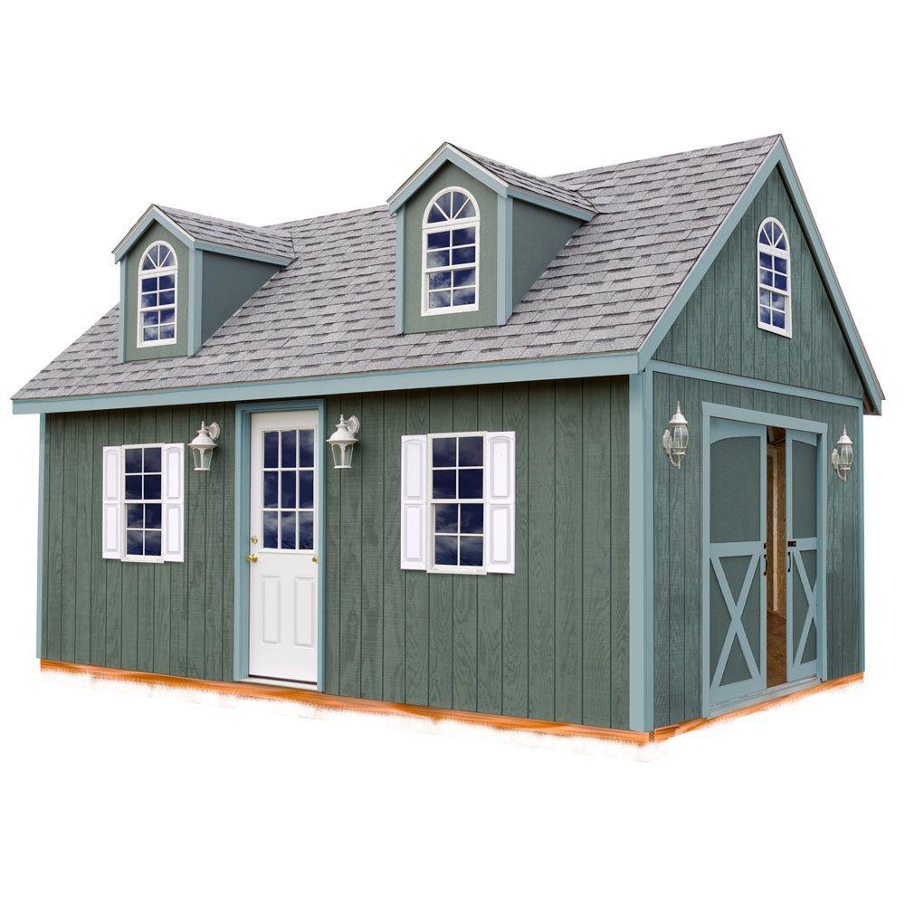 Best Barns Arlington 12 ft. x 16 ft. Wood Storage Shed Kit ...