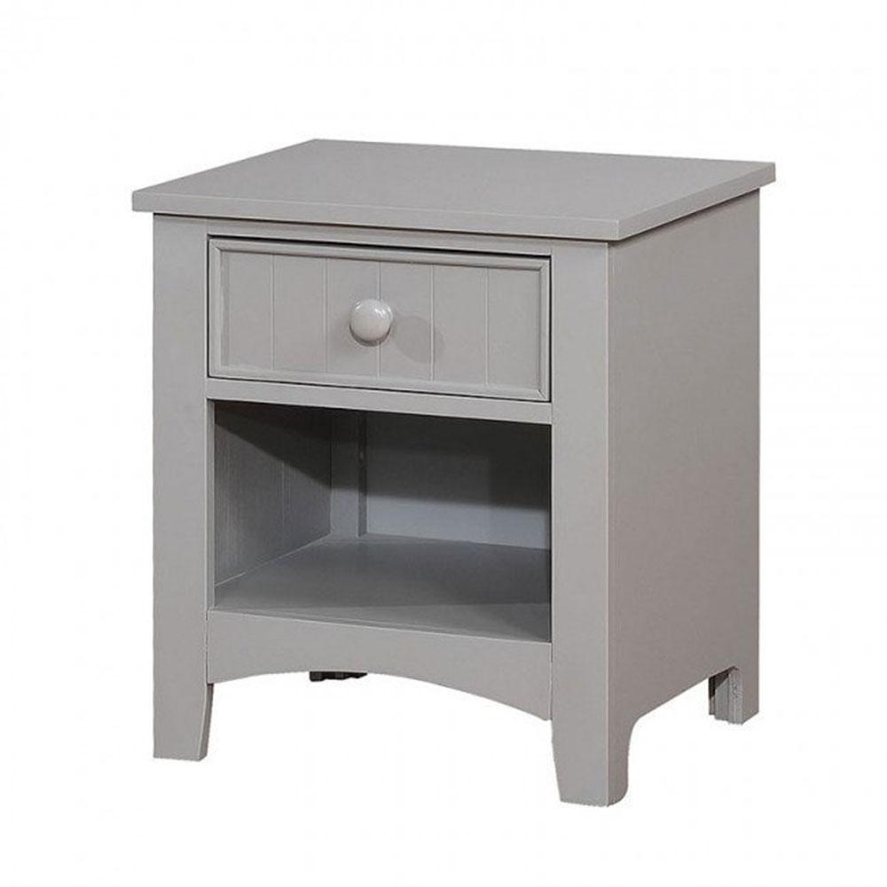 William S Home Furnishing Caren Gray Night Stand Cm7905gy N The Home Depot