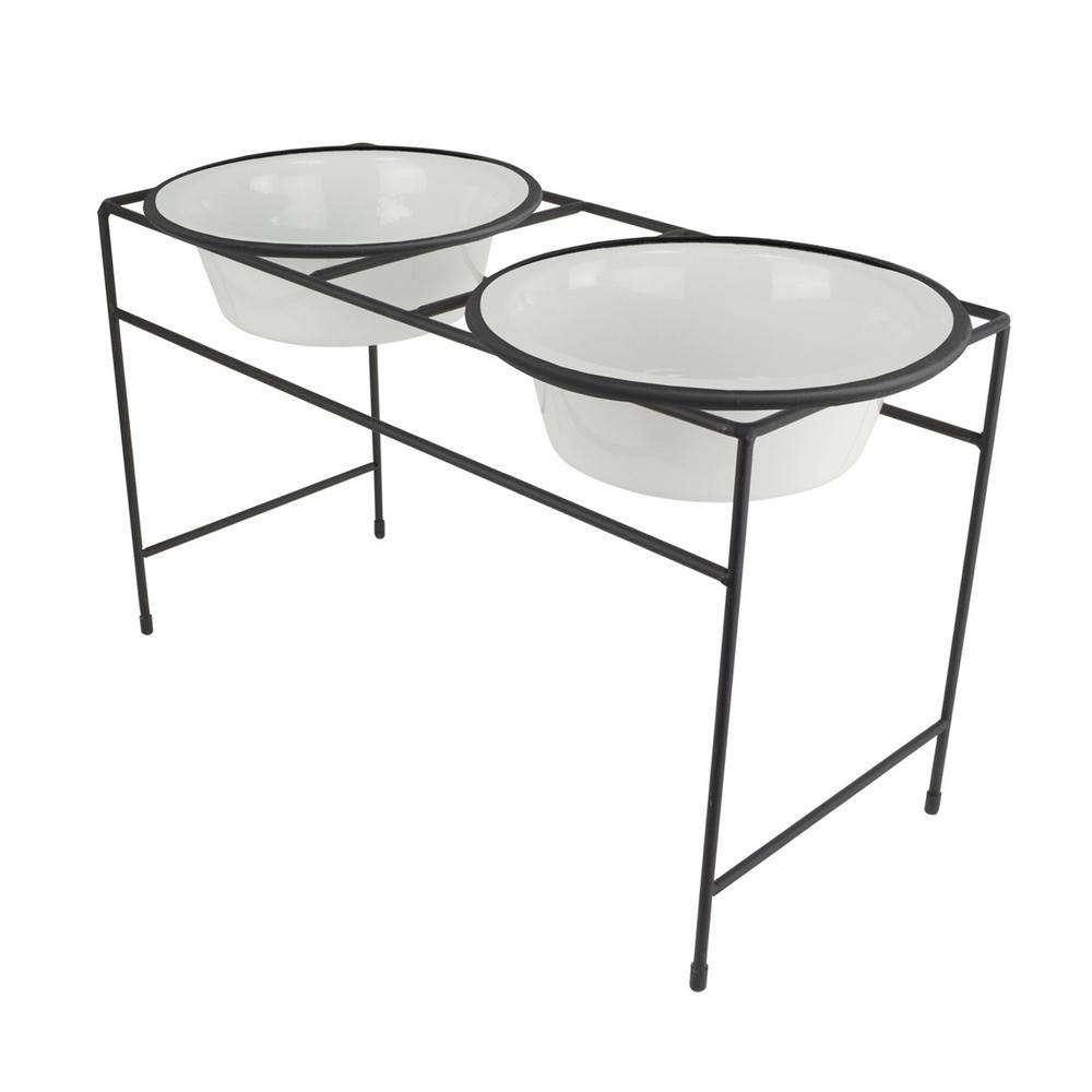 Platinum Pets Platinum Pets Modern Double Diner Feeder With