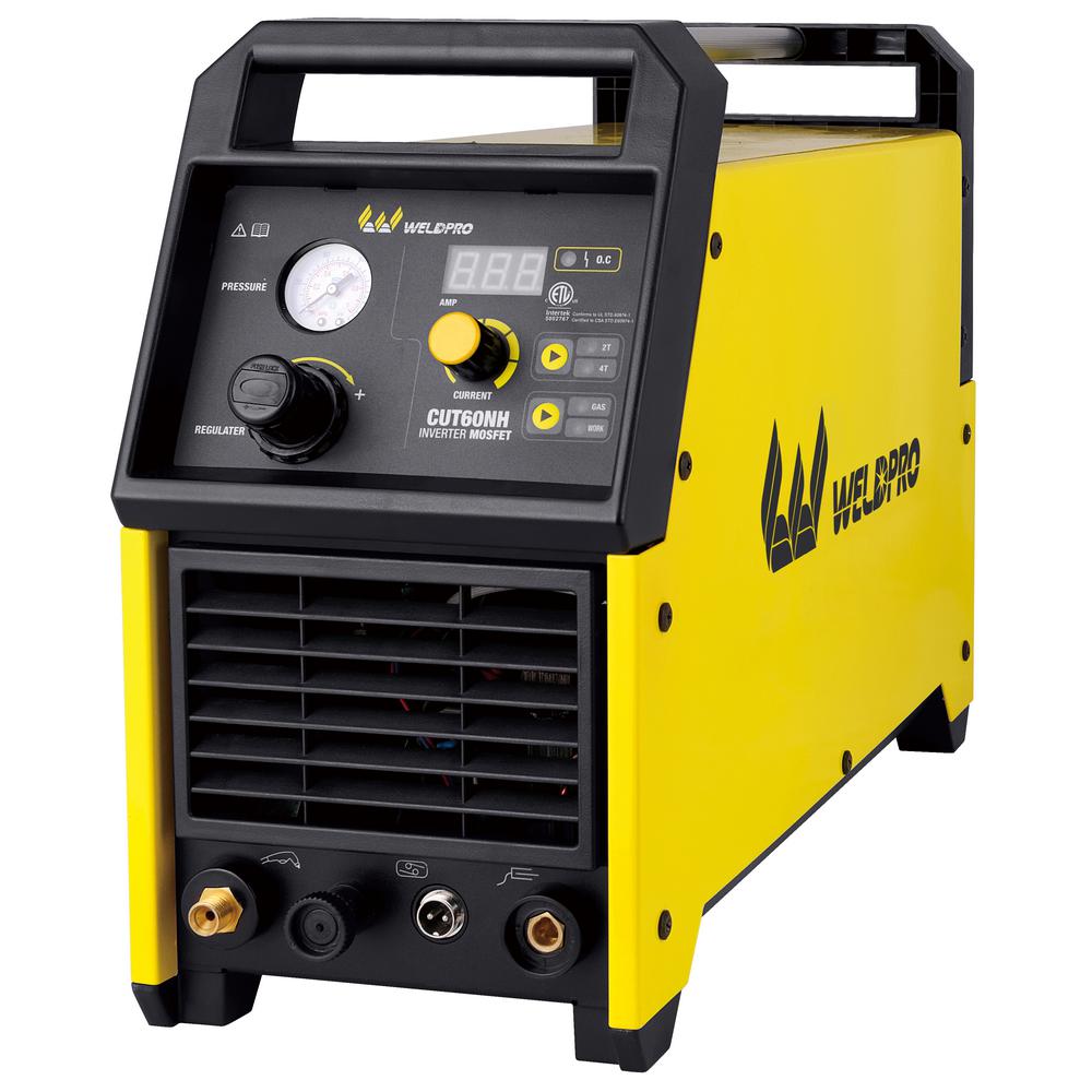 W Weldpro 60 Amp Inverter Contact Pilot Arc Plasma Cutter with Dual
