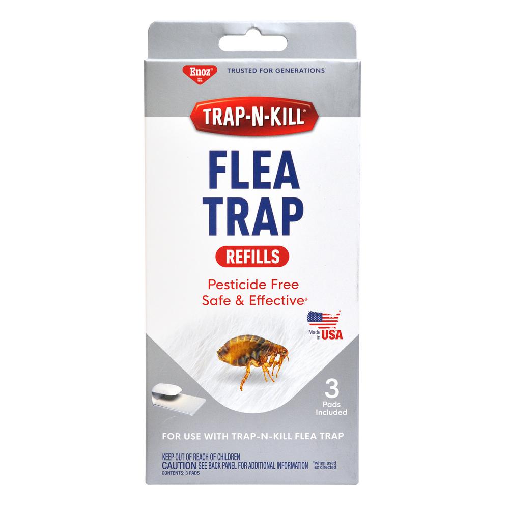 Enoz Trap-N-Kill Flea Trap Refills (3-Pads)-ET4020.1 - The Home Depot