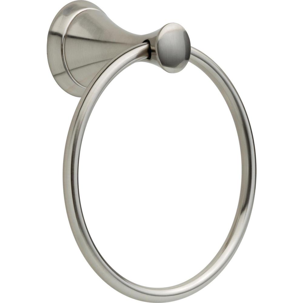 Delta Carlisle Towel Ring in Brushed Nickel-73946-BN1 - The Home Depot