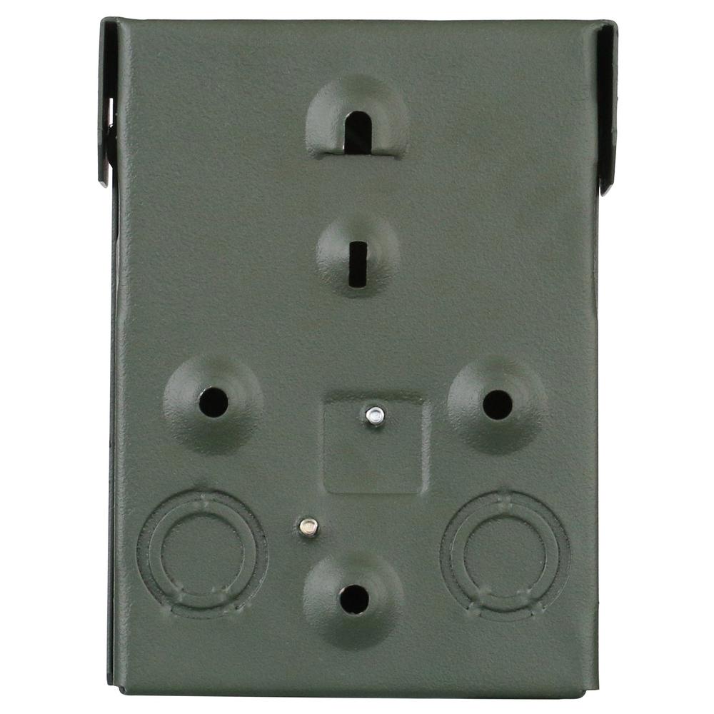 Weatherproof Backyard Outlet w/ GFCI Receptacles Electric ...